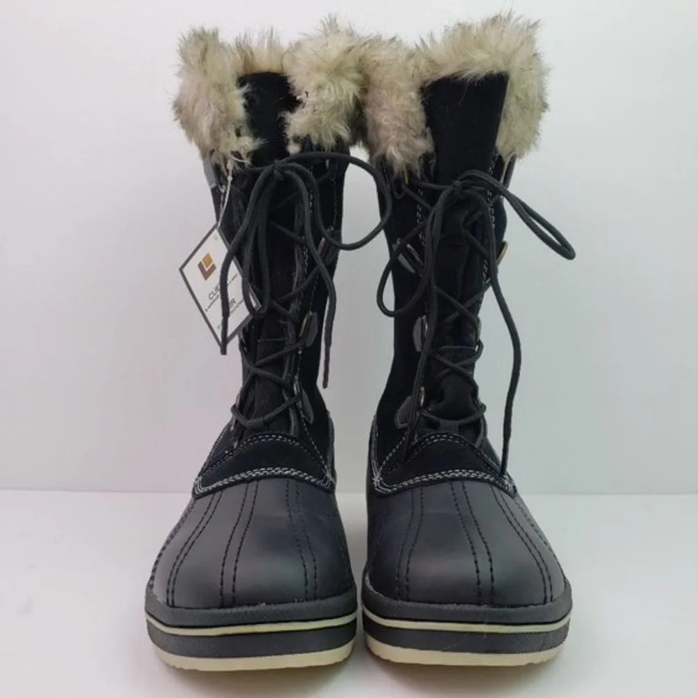 New Rugged Outback Winter Boots Leather Faux Fur